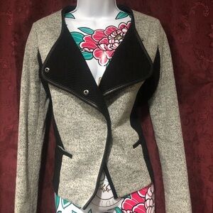 Banana Republic Gray Black Blazer